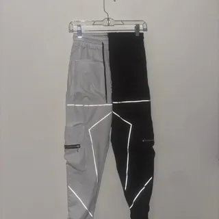 Photo of Half white half black joggers