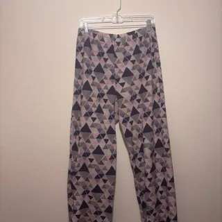 Photo of Grey and pink geometric print