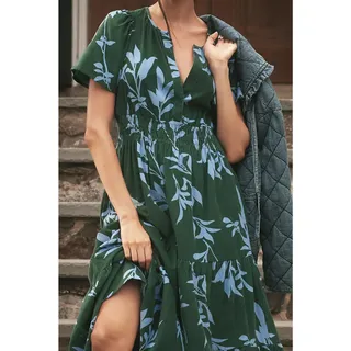 Photo of New Anthropologie The Somerset Maxi Dress: Corduroy Edition $178 XS Blue/Green
