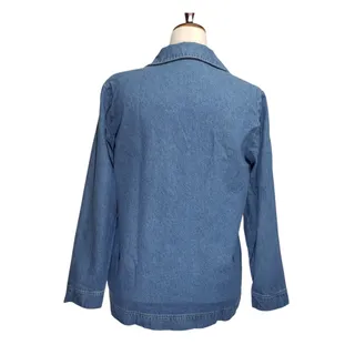 Photo of 90s Tudor Court Denim Jacket M Retro Western Boho Grunge Cottagecore
