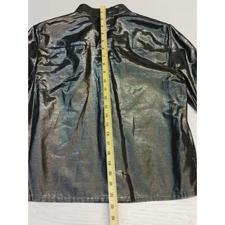 Photo of Ruby Rd. (8P) Metallic Black Vintage Style Button Shirt