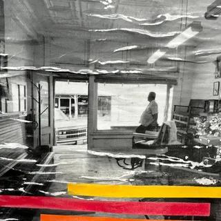 Photo of Original Mixed Media Modern Art Collage Painting 18x24 "Obscurantism" Signed