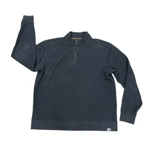 Photo of Carhartt Relaxed Fit Quarter Zip Pullover Men’s Size XL Gray w/Elbow Pads