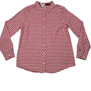 Photo of Charter Club SZ 12 Shirt Yorkie Yorkshire Terrier Scottie Dog Red Long Sleeve