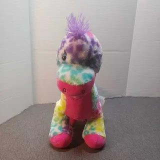 Photo of Build-A-Bear Rainbow Leopard Dinosaur Plush Stuffed Animal Colorful BABW Toy