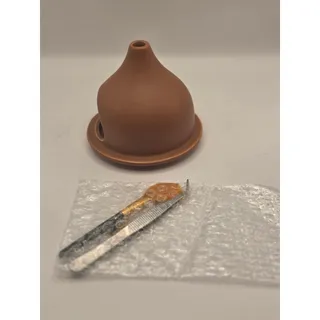 Photo of 4-in-1 Ceramic Incense Burner Holder Brown Ash Catcher Home Decor New