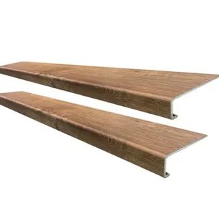 Photo of Step Solution Butler Hickory Vinyl Stair Tread 2-Pack 46 in. x 7 in. Non-Slip