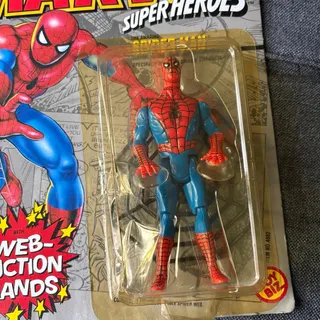 Photo of Marvel Super Heroes Spiderman Action Figure - Vintage 1990 Toy Biz - SEALED