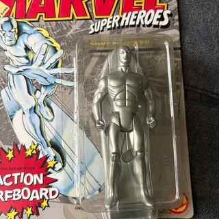 Photo of Marvel Super Heroes Silver Surfer Action Figure - Vintage 1990 Toy Biz - SEALED