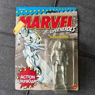 Photo of Marvel Super Heroes Silver Surfer Action Figure - Vintage 1990 Toy Biz - SEALED