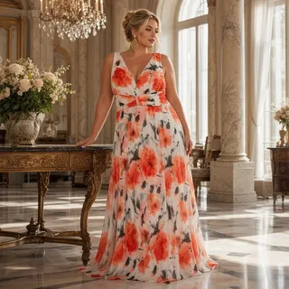 Photo of R&M Richards 20W Peach Shimmer Textured Dress NWT Formal Evening Dress