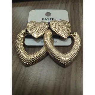 Photo of Pastel heart shaped post  earrings 