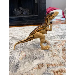 Photo of Jurassic World Proceratosaurus Dinosaur Action Figure Brown Orange Tan Loose

