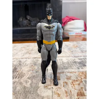 Photo of DC Comics Batman Action Figure Gray Black Suit Yellow Belt Cloth Cape Loose

