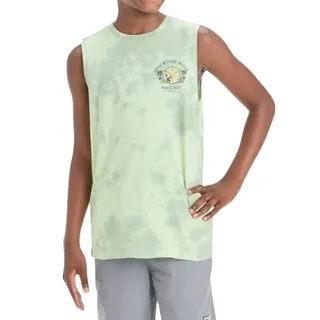 Photo of Minecraft Boys Mineral Wash Tank Top in Green, Size M