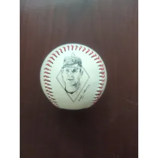 Photo of Nolan Ryan “27 Yrs Of Excellence” Commemorative Fotoball