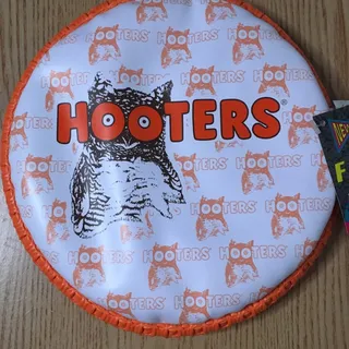 Photo of New Rare Hooters Fun Gripper Frisbee Flyer Easy to Catch Fun for All Indoors/Out