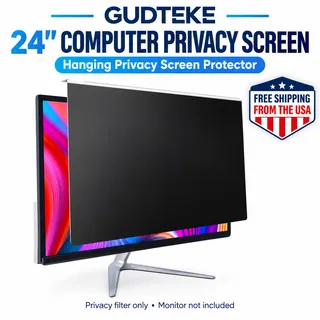 Photo of Computer Privacy Screen Filter 24" Hanging Privacy Screen Protector by Gudteke