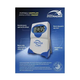 Photo of Swing Speed Radar Sports Sensors Doppler Golf Training Aid w/ Remote Blue