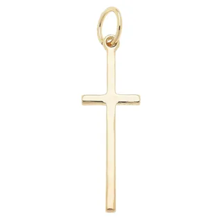 Photo of Skinny Cross Charm – 18K Gold Plated