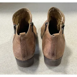 Photo of Lucky Brand Classic Basel Brown Ankle Bootie Women’s Size 8.5 M Side Zippers