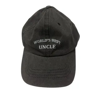 Photo of World's Best Uncle Baseball Cap in Washed Black, Size OS