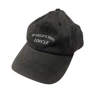 Photo of World's Best Uncle Baseball Cap in Washed Black, Size OS