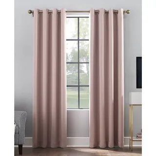 Photo of Sun Zero Oslo Extreme 100% Blackout Grommet Curtain 52x63 Blush Single Panel