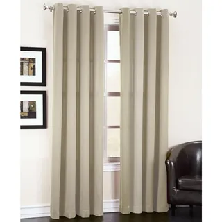 Photo of Sun Zero Madison Room Darkening Grommet Curtain Panel 54x108 Stone Single Panel