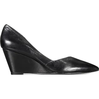 Photo of Kenneth Cole New York Ellis Black Leather Wedge Pump Size 11M NWT