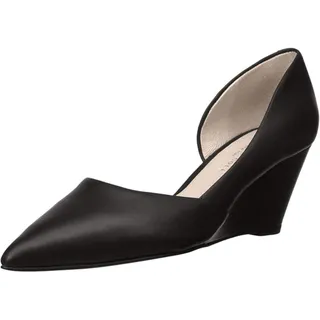Photo of Kenneth Cole New York Ellis Black Leather Wedge Pump Size 11M NWT