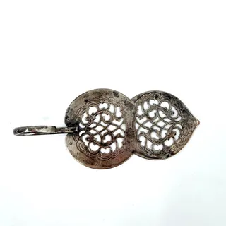 Photo of Vintage Denmark Silver Plated Dessert Pastry Pie Cake Server Finger Loop