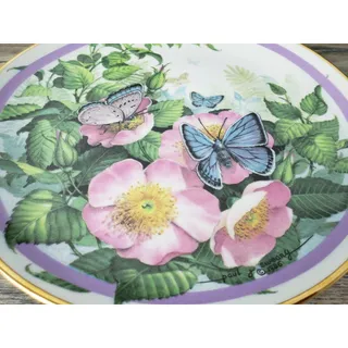 Photo of Hamilton Butterfly Garden Common Blue Paul J Sweany Collector Plate 1986