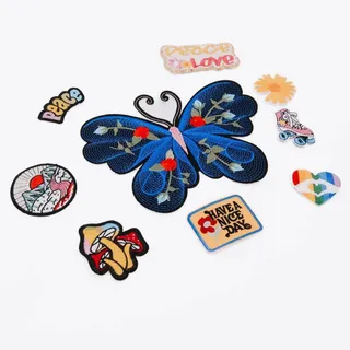 Photo of Hip Chic Iron-On Patch Bundle | 9 Piece Boho & Hippie Theme