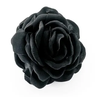 Photo of Blooming Rose Hair Claw Clip | Black | Strong Hold
