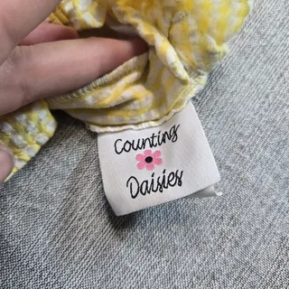 Photo of Counting Daisies 2T Girls Dress Seersucker Bumblebee Polka Dot Cute Spring EUC