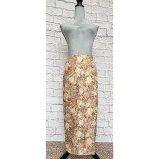 Photo of Vintage 90's Floral Baroque Tapestry Pencil Skirt