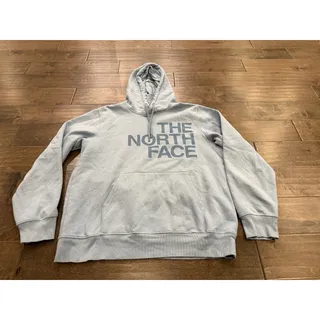 Photo of The North Face Mens Baby Blue Hiking Graphic Print Pullover Hoodie Sweatshirt L