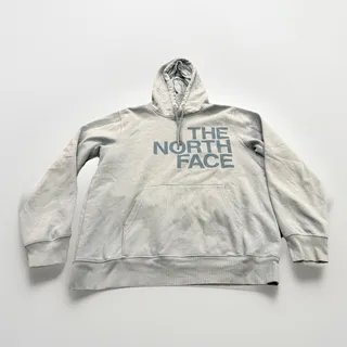 Photo of The North Face Mens Baby Blue Hiking Graphic Print Pullover Hoodie Sweatshirt L