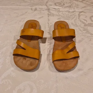 Photo of Yokono Women's Mustard Leather Sandal 8