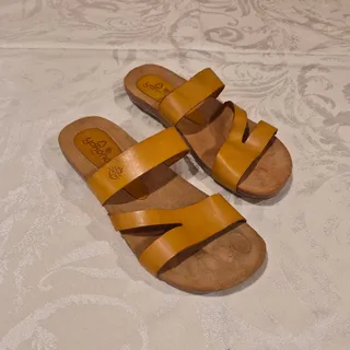 Photo of Yokono Women's Mustard Leather Sandal 8