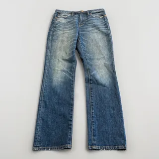 Photo of Madewell Womens Blue The High Rise Slim BoyJean Distressed Jeans Size 27