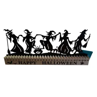 Photo of Halloween Countdown Witch Theme Decor W/ Pumpkin Counter