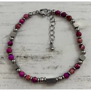 Photo of NEW AryaHozel Always Remember Girls Imperial Jasper Protection Bracelet