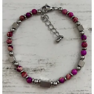 Photo of NEW AryaHozel Always Remember Girls Imperial Jasper Protection Bracelet