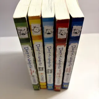 Photo of Diary Of A Wimpy Kid Paperback Books By Jeff Kinney Lot Of 5