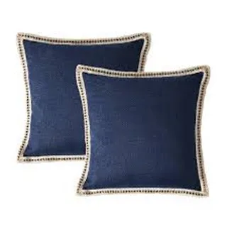 Photo of HIG Claire Navy Pillow Cover 2 Piece 12"x20"