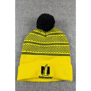Photo of Columbus Crew MLS Pom Beanie Hat Nationwide Black Yellow Soccer Knit Cap