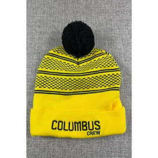Photo of Columbus Crew MLS Pom Beanie Hat Nationwide Black Yellow Soccer Knit Cap