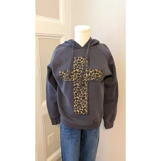 Photo of COTTON ON Leopard Cross Sweatshirt Hoodie